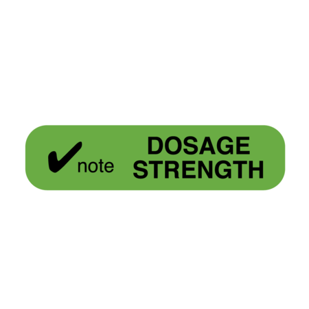 NEVS Note Dosage Strength 3/8" x 1-1/2" PAUX-75